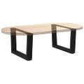 vidaXL Nohy konferenčného stolíka v tvare V, 2 ks, čierne, 60 x (30-31,3) cm, oceľové