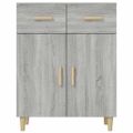 vidaXL Komoda sivý dub sonoma 69,5x34x89 cm spracované drevo