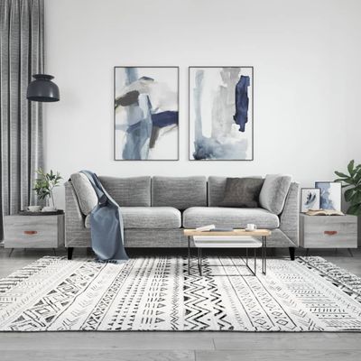 vidaXL Konferenčné stolíky 2ks sivé sonoma 50x50x40cm kompozitné drevo