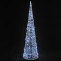vidaXL Akrylové dekoratívne pyramídové LED svetlo studené biele 90 cm