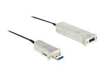 Sada káblov USB - aktívne, krídlové skrutky - čierna