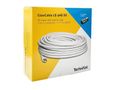 Koaxiálny kábel TechniSat CABLE CE UHD-20 / 20 m / 6,8 mm / biely / 2 x F, redukcia F do TV