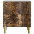 vidaXL Nočný stolík 2 ks Dymový dub 43 x 34,5 x 48 cm Kompozitné drevo