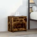 vidaXL Nočné stolíky 2 ks dymový dub 40x30x39 cm spracované drevo