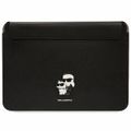 Taška Karl Lagerfeld na notebook 14" KLCS14SAKCPMK čierna Saffiano Karl&Choupette