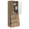 vidaXL Sada skríň 2 ks 66 x 34,5 x 90 cm Kompozitné drevo Dub artisan