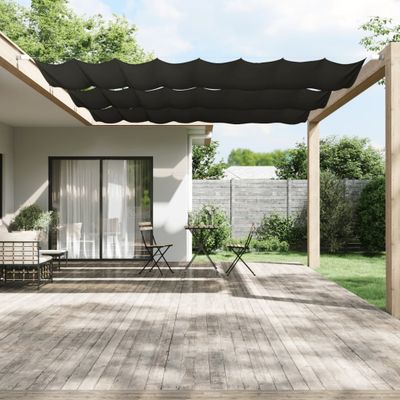 vidaXL Vertikálna markíza antracitová 140x420 cm oxfordská látka
