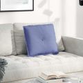 vidaXL Poduška na chrbát Modrá džínovina 50 x 19 x 45 cm látka