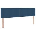 vidaXL Postel s úložným prostorem a matrací Modrá 160 x 200 cm Zamat