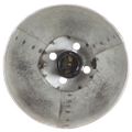 vidaXL Industriálna stropová lampa strieborná okrúhla 58x18x90 cm E27