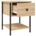 vidaXL Nočné stolíky 2 ks dub sonoma 34x35,5x45 cm kompozitné drevo