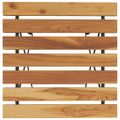 vidaXL Skladací bistro stolík 55x54x71 cm tíkový masív a oceľ