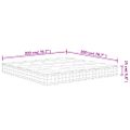 vidaXL Taštičkový pružinový matrac stredne tvrdý 200x200 cm