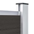 vidaXL Plotový panel WPC 180x146 cm čierny