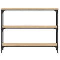 vidaXL Konzolový stolík dub sonoma 100x22,5x75 cm kompozitné drevo