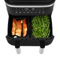 TESLA AirCook DualZone Q450 XXL - multifunkčná duálna digitálna horúcovzdušná fritéza