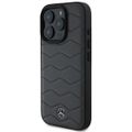 Puzdro Mercedes pre iPhone 16 Pro Max 6,9" MEHCP16X23RWRSA Hardcase MB Waves Leather antracitovo šedá