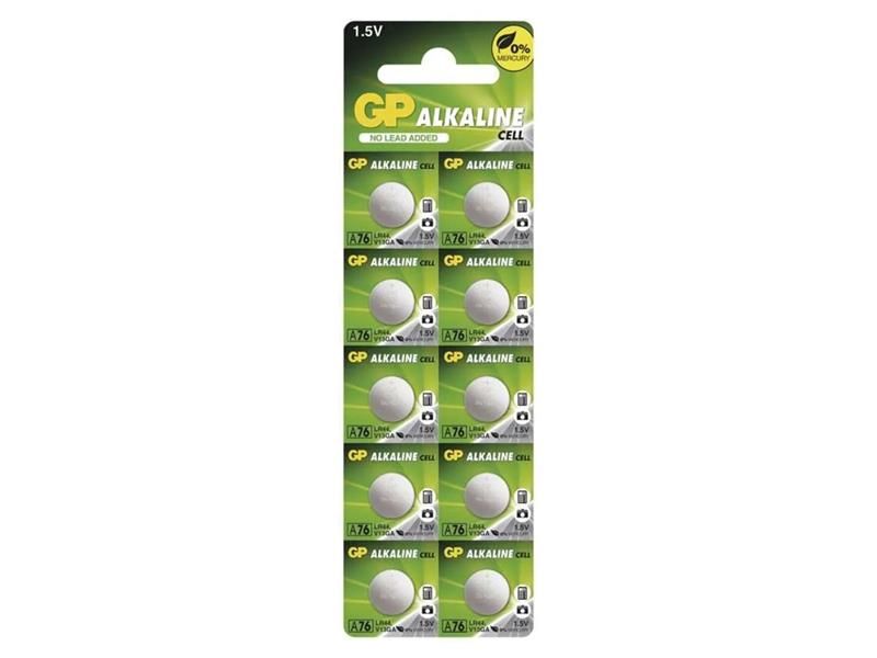 Batéria A76F (LR44) GP alkalická 10ks