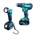 Makita Akumulátorový vrták so svetlom 3x Li-ion LXT 18V/3,0 Ah, Makpac