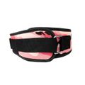 Dámsky fitness opasok Pink Camo - GymBeam, veľkosť L, Nylon