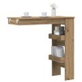 vidaXL Nástenný barový stôl Artisan Dub 102x45x103,5 cm