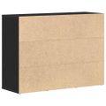 vidaXL Komoda čierna dub 88x30x64 cm, imitácia dreva