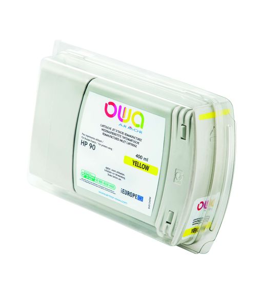 OWA Armor ink-jet kompatibilný s HP Design Jet 4000 žltá, 400ml, kom.s C5065A