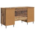 vidaXL Stôl Staré drevo 142,5 x 50 x 75 cm Kompozitné drevo