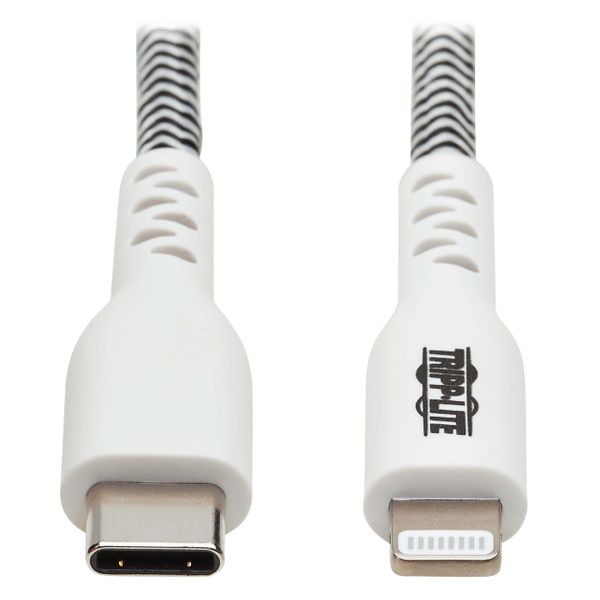 Kábel USB-C 2.0 / Lightning, s LED diódou, MFi, (Samec/Samec), odolný kábel, 3.05m