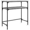 vidaXL Konzolový stolík sivý sonoma 75x35,5x75 cm kompozitné drevo