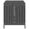 vidaXL Záhradný úložný box sivý 121x55x64 cm masívna borovica