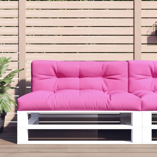 vidaXL Poduška na paletovú pohovku ružová 120x40x12 cm látka