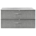 vidaXL Úložné boxy 2 ks látkové 70x40x18 cm sivé