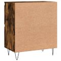 vidaXL Komoda dymový dub 60x35x70 cm spracované drevo