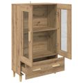 vidaXL Highboard Remeselný dub 70 x 31 x 115 cm Kompozitné drevo