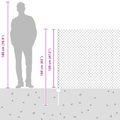 vidaXL Sieťový plot s stĺpom 10 x 1,2 m PVC potiahnutá oceľ Zelená