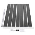 vidaXL Sada plotových panelov WPC 872x146 cm čierna