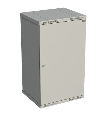 Rozvádzač nástenný SENSA 21U 600 mm, dvere plech, RAL 7035, SENSA-21U-66-21-G