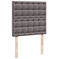 vidaXL Boxspring posteľ s matracom sivá 80x200 cm umelá koža