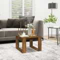 vidaXL Príručný stolík dymový dub 50x50x35 cm spracované drevo