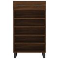 vidaXL Botník hnedý dub 60x35x105 cm kompozitné drevo
