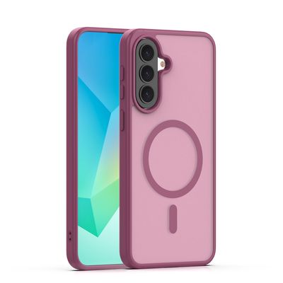 Magnetické puzdro Matt pre Samsung Galaxy A57 bordová veľký otvor