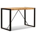 vidaXL Jedálenský stôl, masívne surové mangovníkové drevo, 120 cm