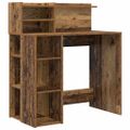 vidaXL Stôl Staré drevo Kompozitné drevo 90 x 48 x 101,5 cm