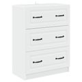 vidaXL Zásuvkový kabinet Biela 66 x 34,5 x 87 cm Kompozitné drevo