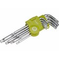 L-kľúče TORX, sada 9 ks, T 10-15-20-25-27-30-40-45-50 EXTOL-CRAFT