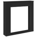 vidaXL Obloženie krbu čierne 100x20x100 cm kompozitné drevo