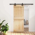 vidaXL Posuvné dvere 80 x 210 cm Masívne borovicové drevo (neupravené)