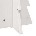 vidaXL Drevený vianočný stromček biely 49 cm masívna borovica
