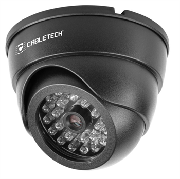Atrapa kamery Cabletech DK-3, čierna, LED dióda, DOME URZ0991 Atrapa kamery Cabletech DK-3, černá, LED dioda, DOME URZ0991